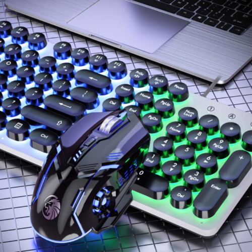 LED Backlight Gaming USB Wired Keyboard Mouse Set