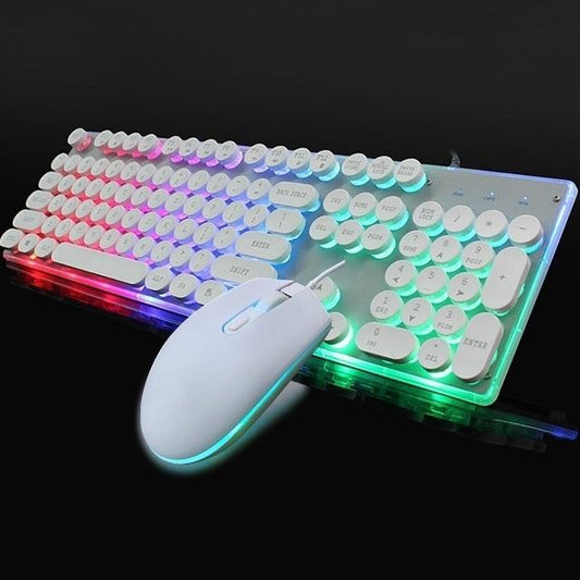 LED Backlight Gaming USB Wired Keyboard Mouse Set